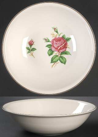 Red Rose 8" Round Vegetable Bowl