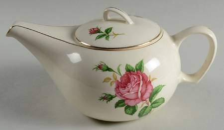 Red Rose Teapot & Lid