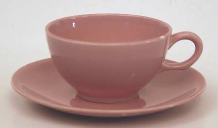 Shenandoah Pastels Pink Flat Cup & Saucer Set