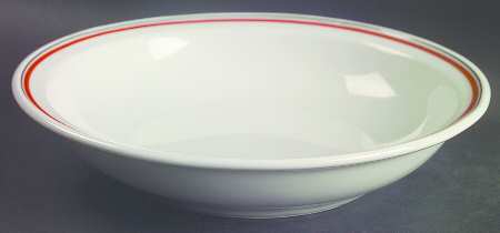 Bistrot Rust Orange 9" Individual Pasta Bowl by Porcelaine d'Auteuil
