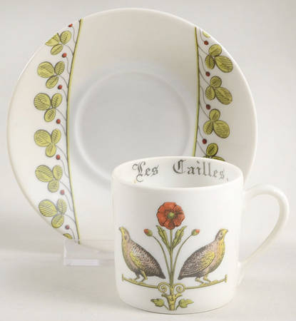 Chambord Flat Demitasse Cup & Saucer Set