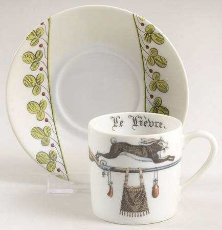 Chambord Flat Demitasse Cup & Saucer Set