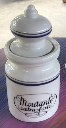 Marine Mustard Jar & Lid