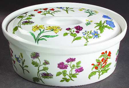 Herbier 2 Quart Oval Covered Casserole