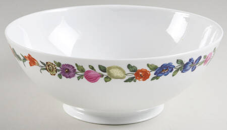 Les Quatre Saisons 9" Round Serving Bowl by Porcelaine De Paris