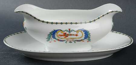 Pavot Gravy Boat with Attached Underplate