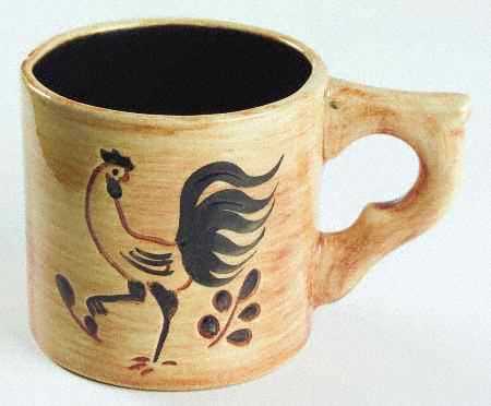 Black Rooster Small Mug