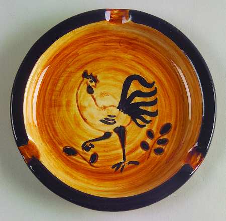 Black Rooster 5" Ashtray