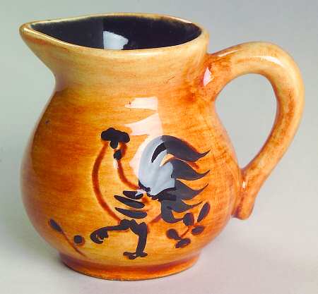 Black Rooster Individual Creamer