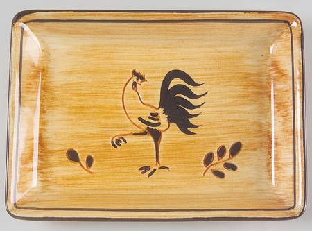 Black Rooster Plaque Wall