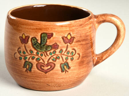 Folk Art Flat Cup