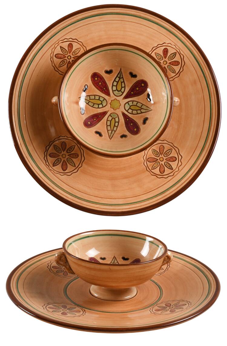 Hex 1 Piece Chip & Dip