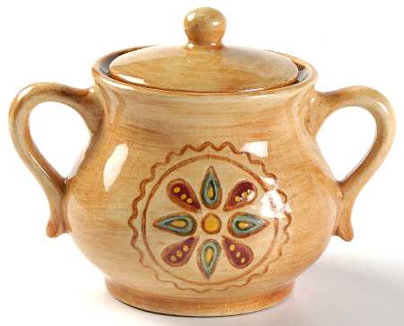 Hex Sugar Bowl & Lid