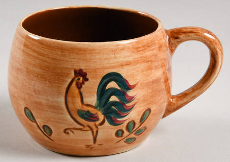 Red Rooster Flat Cup