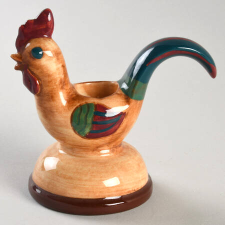 Red Rooster Figural Candlestick