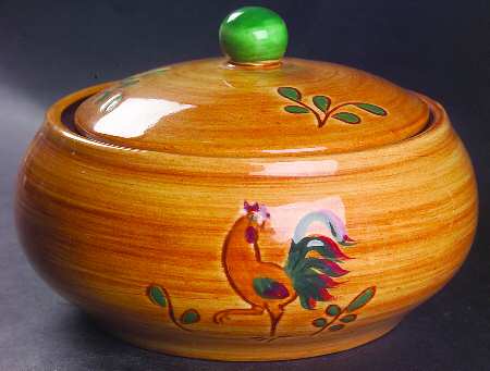 Red Rooster 1 Qt Round Covered Casserole