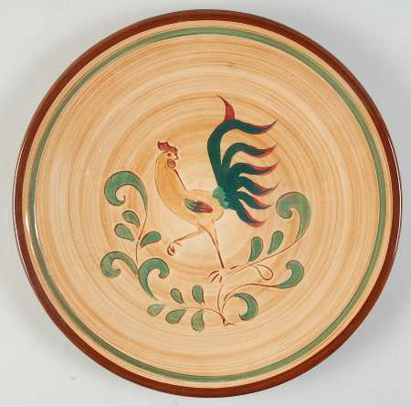 Red Rooster 11" Chop Plate (Round Platter)
