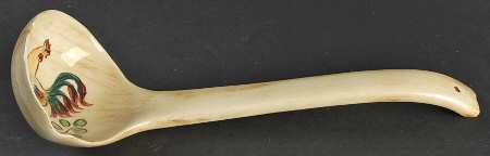 Red Rooster Tureen Ladle