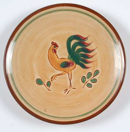 Red Rooster Bread & Butter Plate