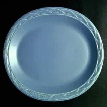 Acadia Bay Blue 12" Oval Serving Platter