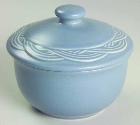 Acadia Bay Blue Sugar Bowl & Lid