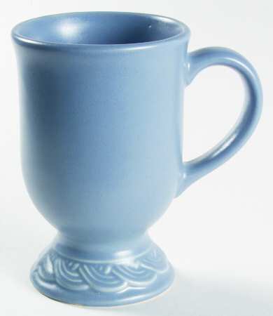 Acadia Bay Blue Pedestal Mug