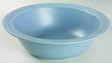 Acadia Bay Blue 9" Round Vegetable Bowl