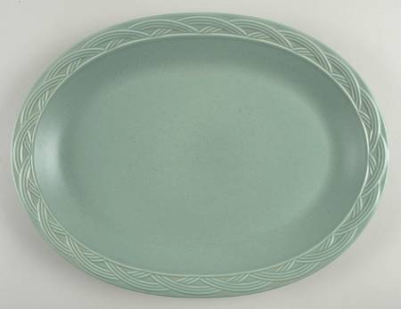 Acadia Cypress 14" Oval Serving Platter