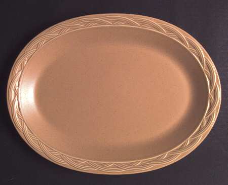 Acadia Sienna 12" Oval Serving Platter