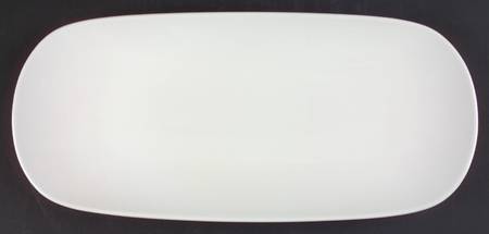 Acadia White 16" Rectangular Serving Platter