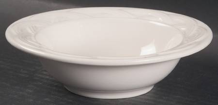 Acadia White Rim Fruit/Dessert (Sauce) Bowl