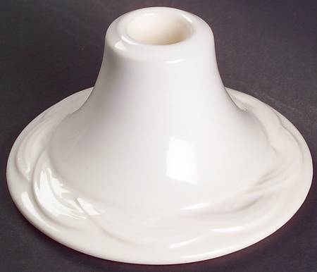 Acadia White 2" Candlestick