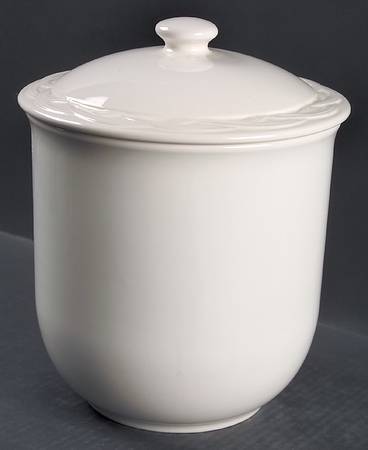 Acadia White Extra Large Canister & Lid