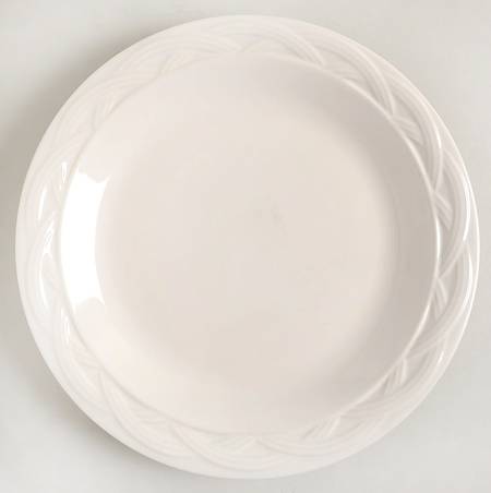 Acadia White Luncheon Plate