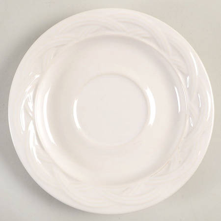 Acadia White Saucer