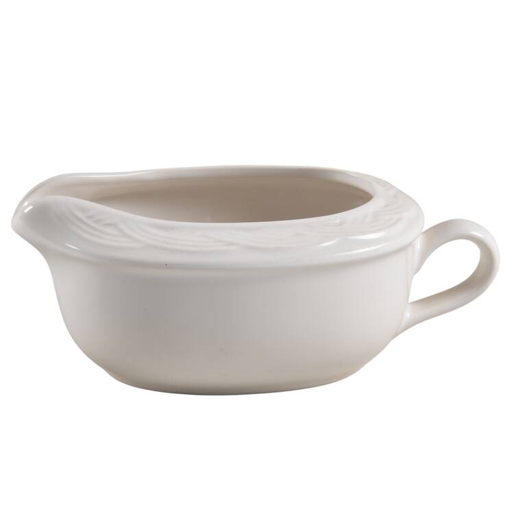 Acadia White Gravy Boat