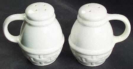 Acadia White Stove Top Salt & Pepper Set