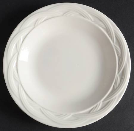 Acadia White Salad Plate