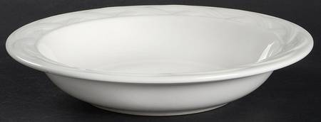 Acadia White Rim Soup Bowl