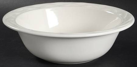 Acadia White 8" Round Vegetable Bowl