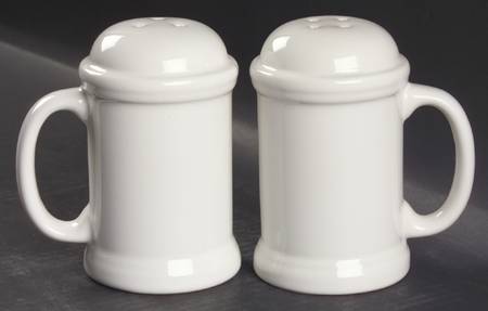 Acadia White Stove Top Salt & Pepper Set