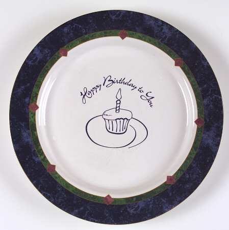 Amalfi Classic "Happy Birthday" Dinner Plate
