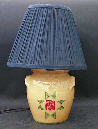 America (Discontinued 1989) Crock Accent Lamp & Shade