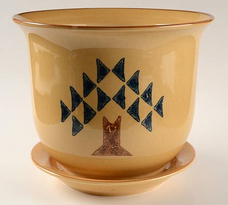 America (Discontinued 1989) 8" Flower Pot & Underplate