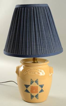 America (Discontinued 1989) Crock Accent Lamp & Shade