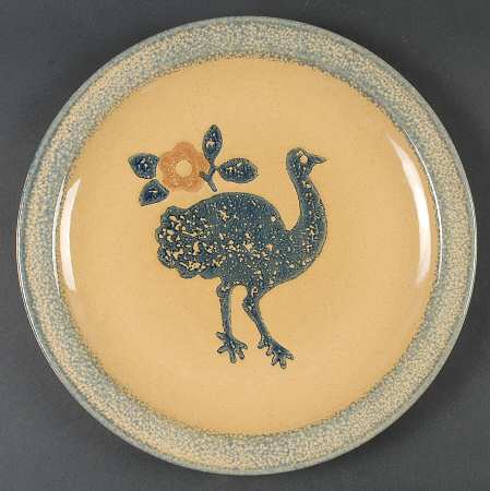 America (Discontinued 1989) Ostrich Service Plate (Charger)