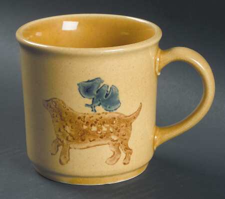 America (Discontinued 1989) Dog Stencil Mug