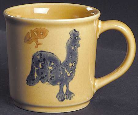 America (Discontinued 1989) Rooster Stencil Mug