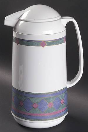 Amalfi Mediterranean Plastic Thermos/Carafe & Lid