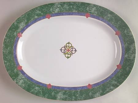Amalfi Mediterranean 14" Oval Serving Platter